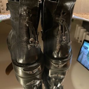 Size 41- Zadig and Voltaire biker combat boots.